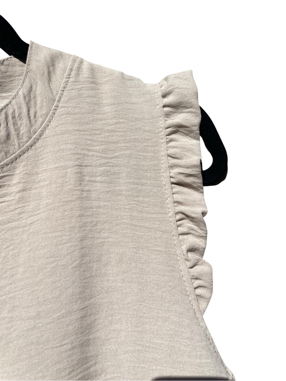 Monisqui Size M Textured Sleeveless Mandarin Collar Top Made in Italy - Picture 6 of 9